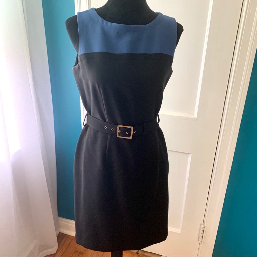 Banana Republic blue and black dress.